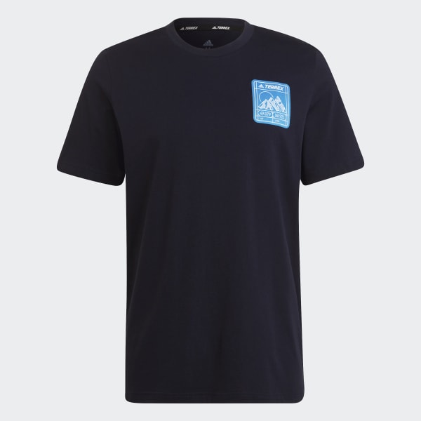 Bleu T-shirt Terrex Patch Mountain Graphic AV574