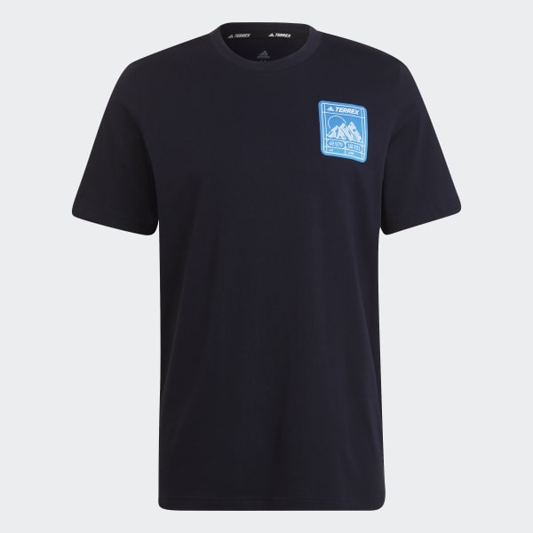 Blauw Terrex Patch Mountain Graphic T-shirt AV574