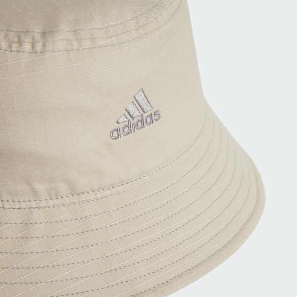Beige Classic Cotton Bucket Hat