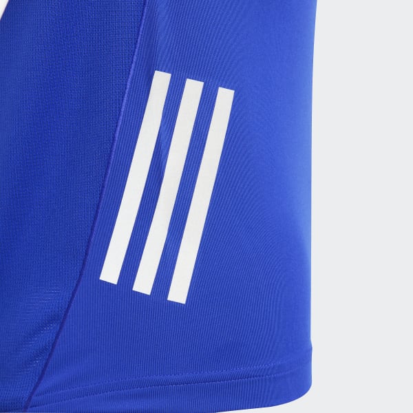 Niebieski Running AEROREADY 3-Stripes Tee
