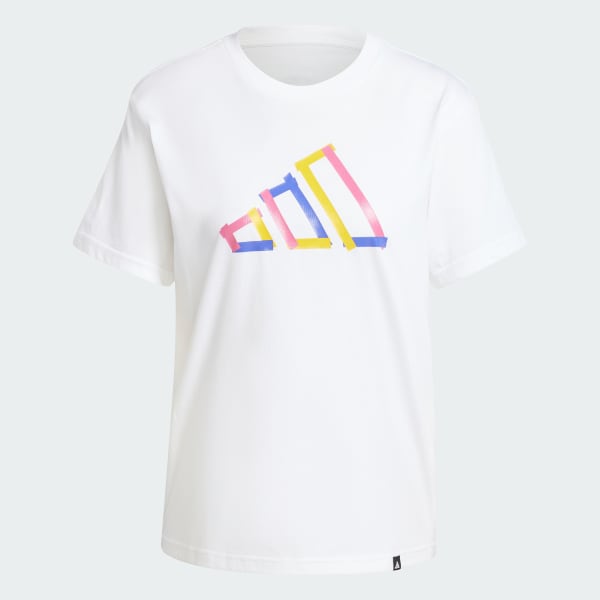 White Tech Fill Graphic Tee