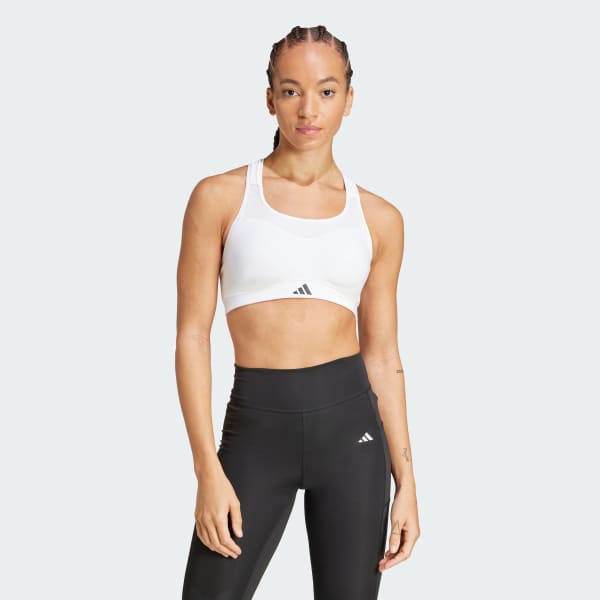 adidas TLRD Impact Training High Support Bra White adidas Ireland