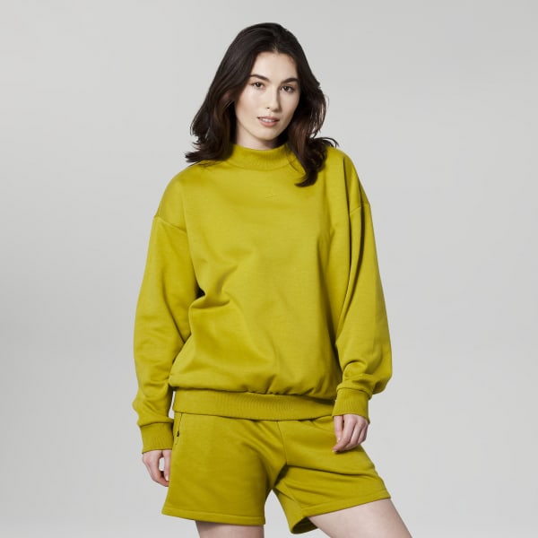 Green adidas Basketball Crew Sweatshirt