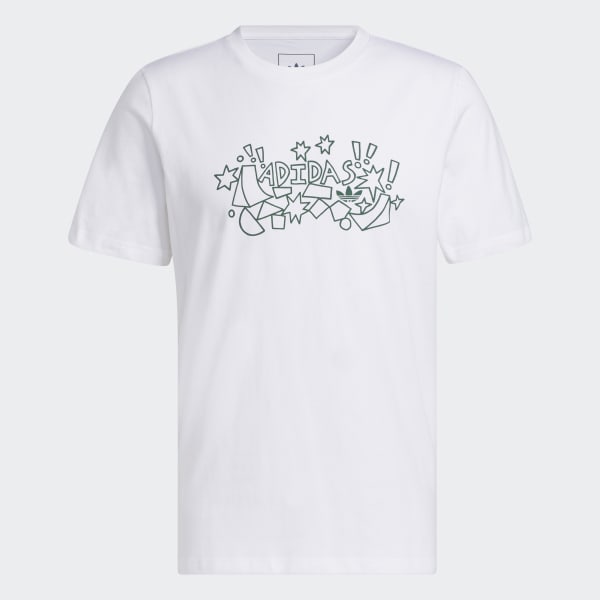 Blanco Playera Liisa Chisholm Ramps Manga Corta