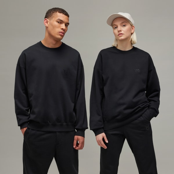 cerná Mikina Y-3 Brushed Terry Crew