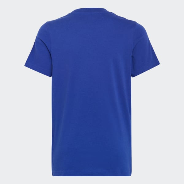 Azul Playera Essentials 3 Franjas Algodón