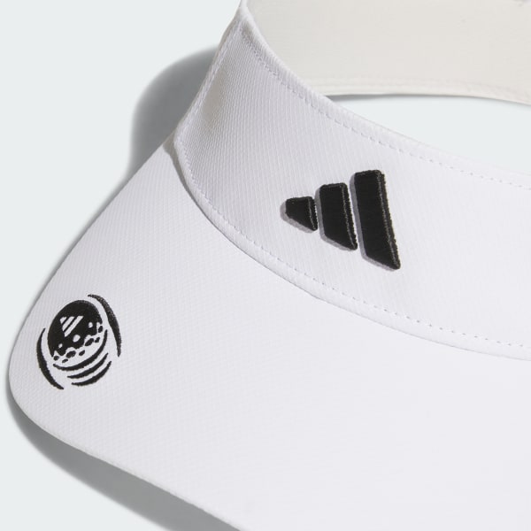 ホワイト 【ゴルフ】サイドロゴ バイザー