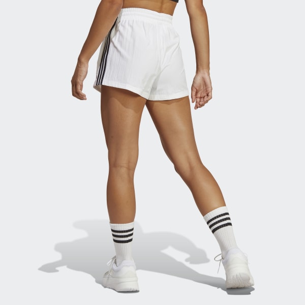 White Essentials 3-Stripes Woven Shorts