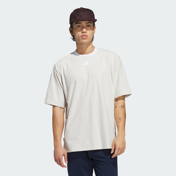 Μπεζ Beyond Mock Polo Shirt
