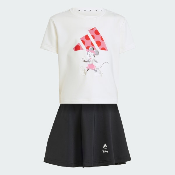 White ADIDAS DISNEY MINNIE MOUSE T-SHIRT SET