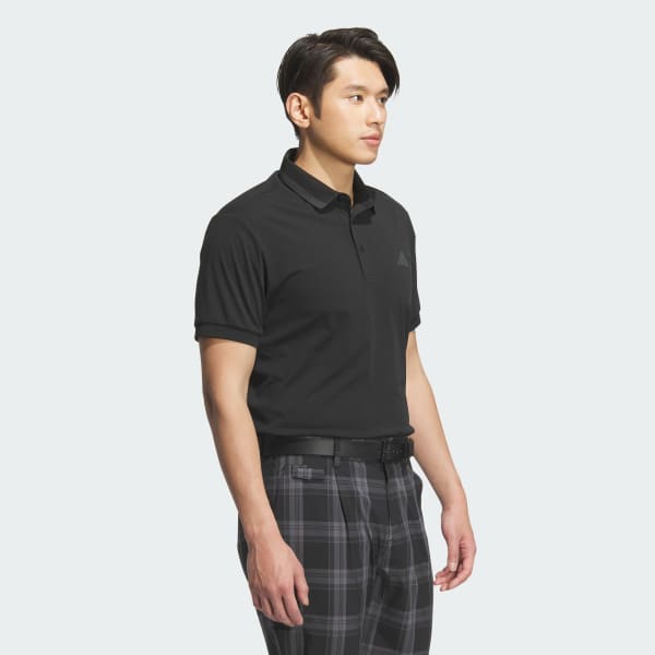 #FR2GOLF アコーディアゴルフ コラボ ブラック ポロシャツ アディダス 【ゴルフ】ワンポイントロゴ UVケア付キ半袖ポロ
