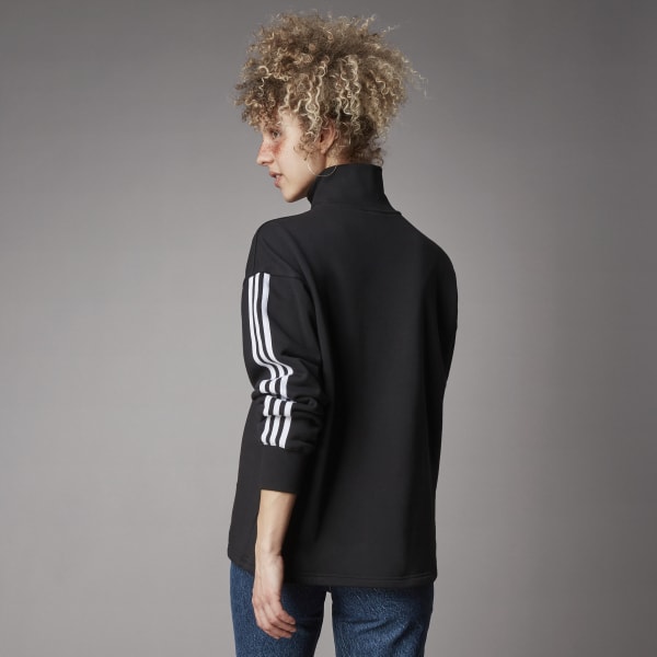 Black Adicolor Classics Half-Zip Sweatshirt​ IZR34