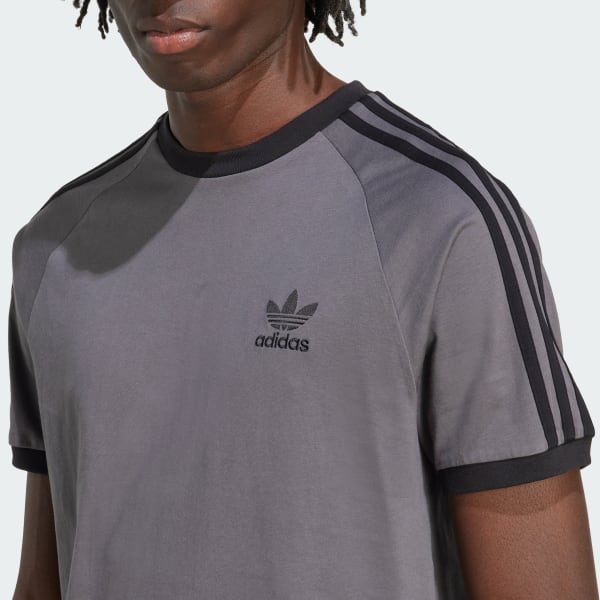 adidas Adicolor Classics 3-Stripes Tee - Grey | Free