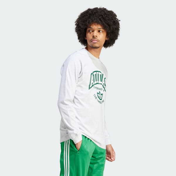 Adidas trefoil ls shop tee