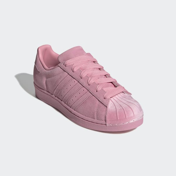 adidas superstar pink suede