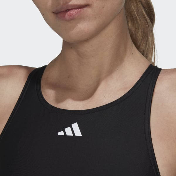 Svart Tape Swimsuit