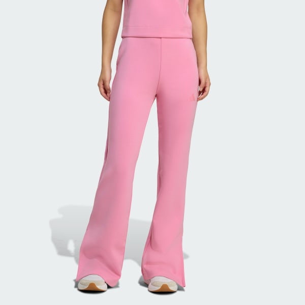 adidas Soft Lux Flared Pants - Orange | Free Shipping with adiClub