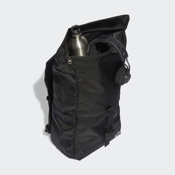 adidas Premium Essentials Roll-Top Backpack - Black, Unisex Lifestyle
