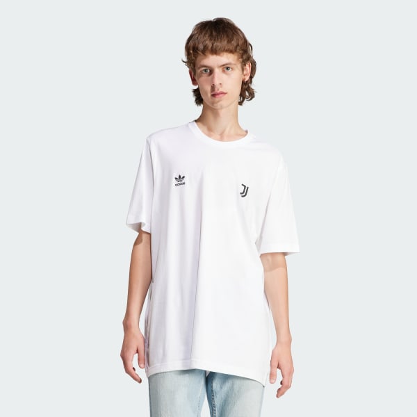 White Juventus Essentials Trefoil Tee