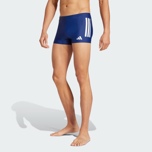 Bleu Boxer de natation 3 bandes 5 cm