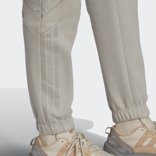 Szary adidas Rekive Slim Sweat Pants KO320