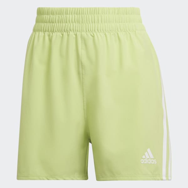 Lime green adidas shorts top