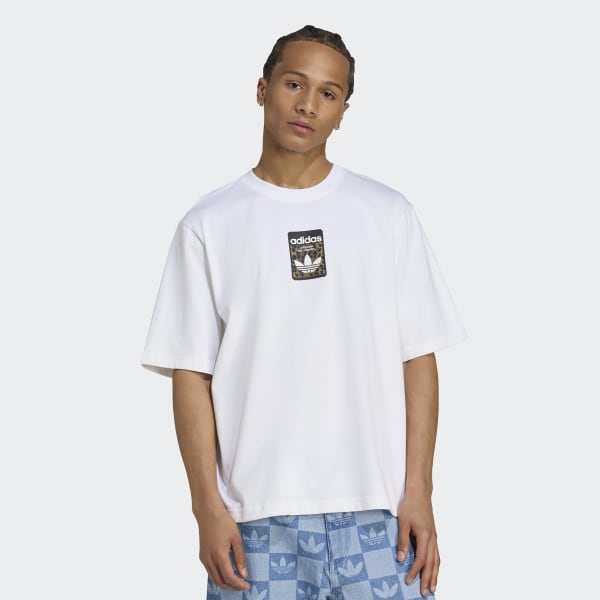 Camiseta Leo Oversized - Branco adidas | adidas Brasil