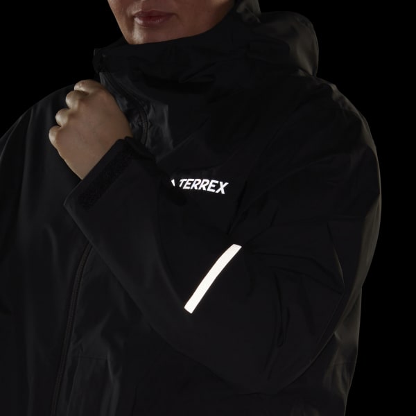 Schwarz TERREX Multi RAIN.RDY 2.5-Layer Regenjacke – Große Größen