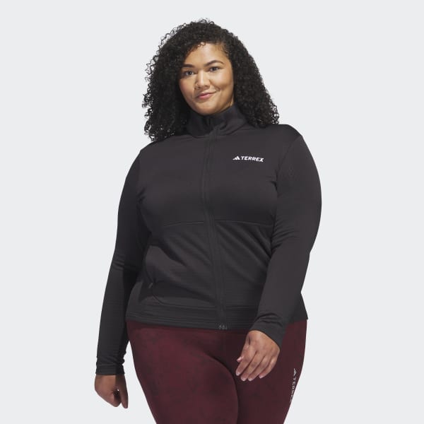 adidas Terrex Multi Light Fleece Full-Zip Jacket - Black, Women's Hiking
