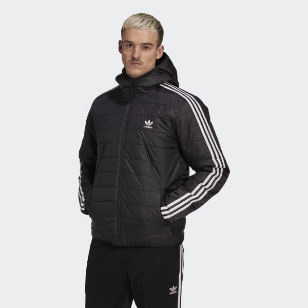 Chaqueta acolchada con capucha Negro | adidas España