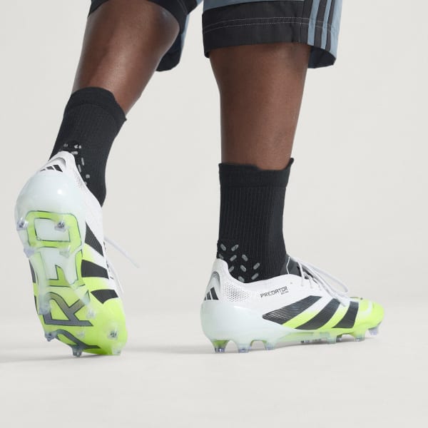 adidas Predator Elite Firm Ground Cleats - White | Free Shipping
