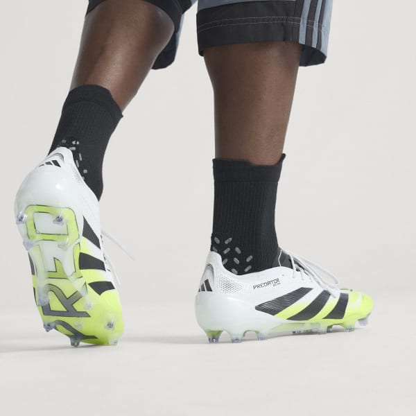 adidas Predator Elite Firm Ground Cleats - White | Free Shipping