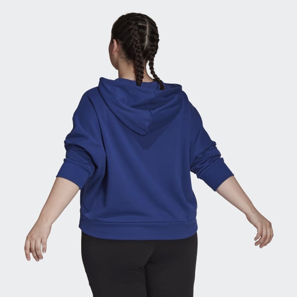 Bleu Sweat-shirt à capuche adidas Sportswear Future Icons (Grandes tailles) EMI53