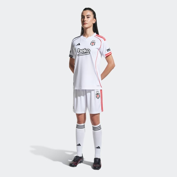 White Beşiktaş 25/26 Home Jersey Woman