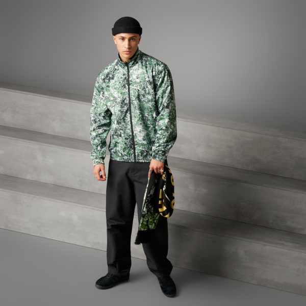 Schwarz Manchester United Stone Roses Anthem Jacke