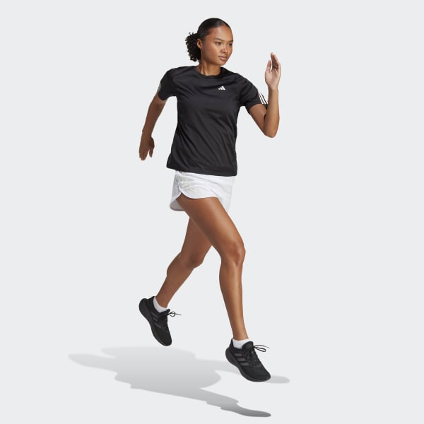 Noir T-shirt de running Run Icons 3-Stripes Low-Carbon
