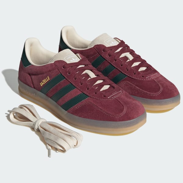 2024超人気 adidas with Shipping Free | Burgundy - Shoes Indoor Gazelle 靴
