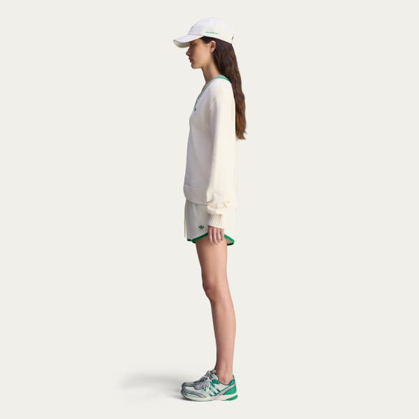 adidas Sporty & Rich Shorts - White | Free Shipping with