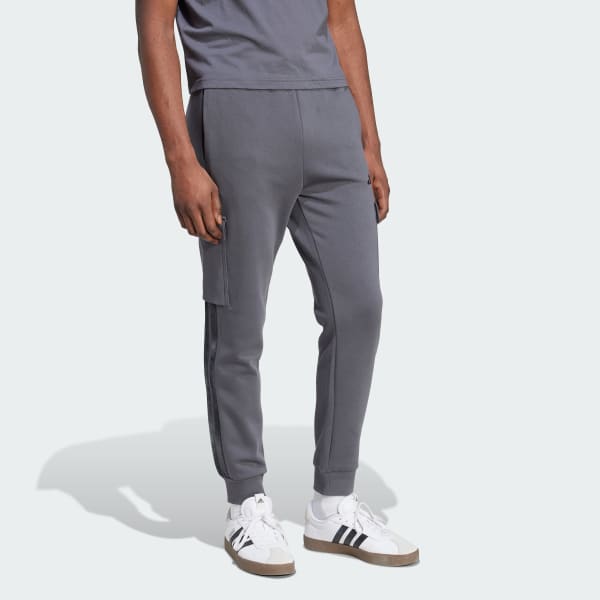 Cinzento Calças AOP Colourblock