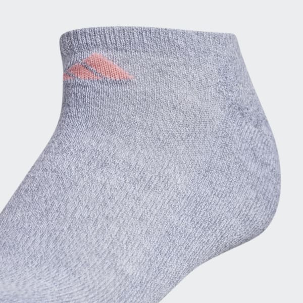 Grey Athletic Cushioned No-Show Socks 6 Pairs