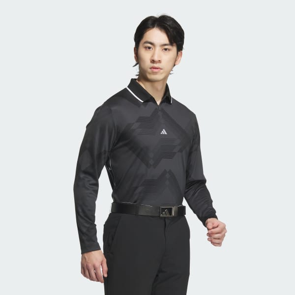 Xam Áo Polo Họa Tiết Dài Tay