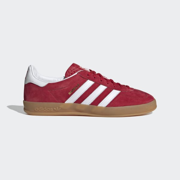 mens red gazelle trainers