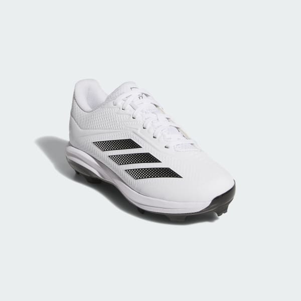 White Adizero Electric 2.0 baseball TPU Kids