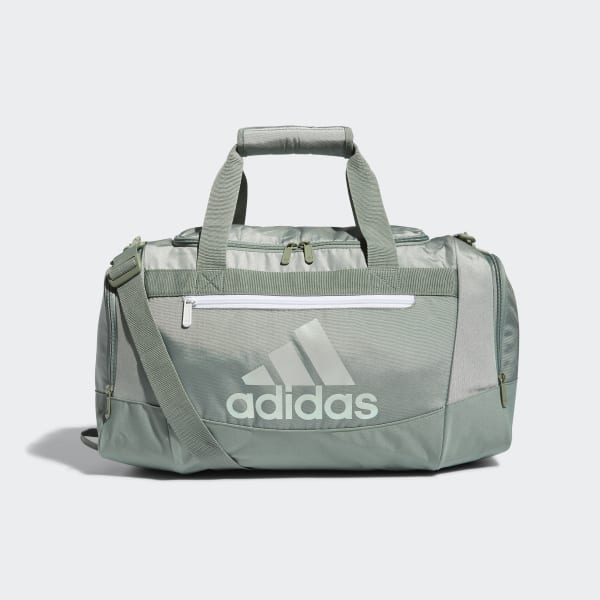 adidas Defender IV Small Duffel Bag - Grey-Lime Green