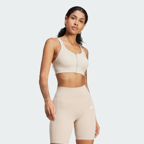 Bej TLRD Impact Luxe High Support Zip Sporcu Sütyeni