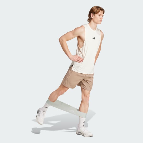 Brown Train Essentials Woven Training Shorts