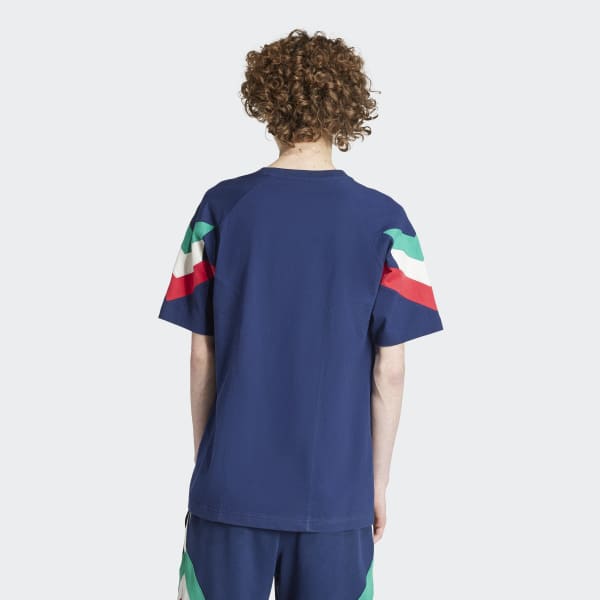 アディダス イタリア オリジナルス 半袖Tシャツ - ブルー
