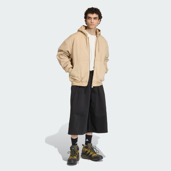 Beige SUDADERA CON GORRO ADIDAS EQUIPMENT DRILL ACOLCHADA