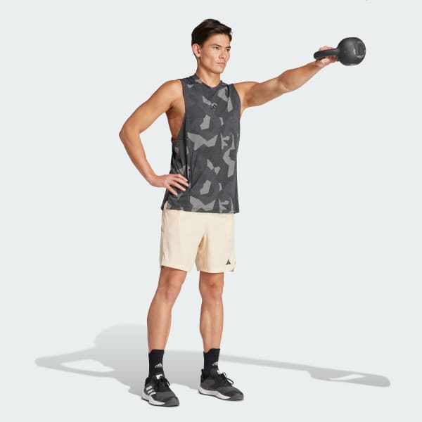 Beige Designed for Training Workout Shorts