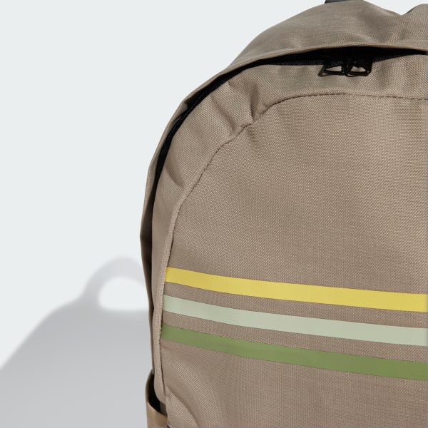 Green Classic Horizontal 3-Stripes Backpack